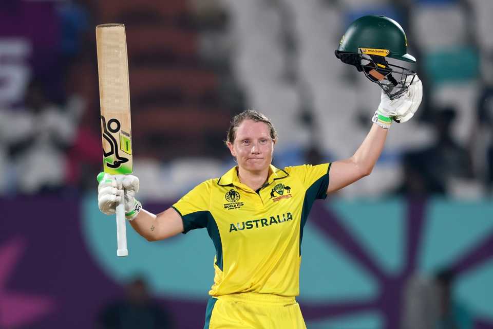 Alyssa Healy notched up her second consecutive hundred, Australia vs Bangladesh, Women's World Cup, Visakhapatnam, October 16, 2025