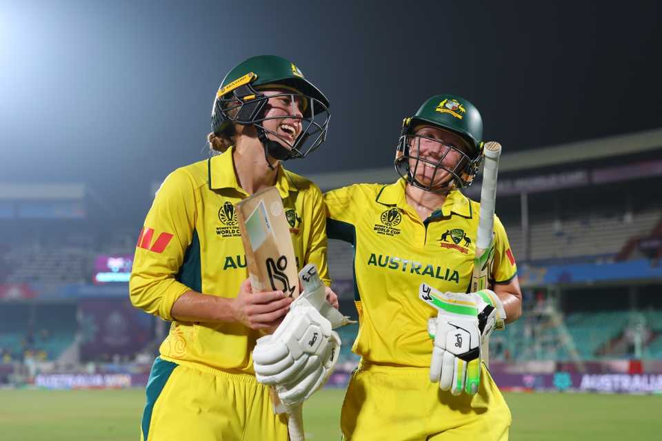 Alyssa Healy and Phoebe Litchfield put on an unbroken 202-run stand, Australia vs Bangladesh, Women's World Cup, Visakhapatnam, October 16, 2025