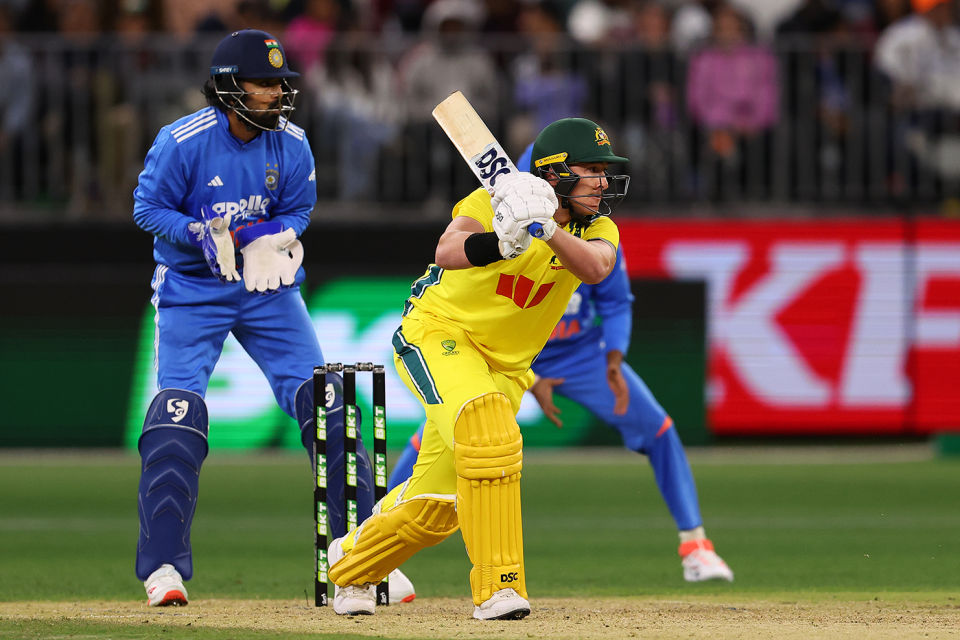 Matt Renshaw finished unbeaten in his first ODI innings, Australia vs India, 1st ODI, Perth, October 19, 2025