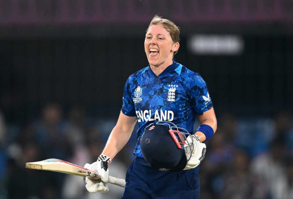 Heather Knight brought up a quick century, India vs England, Women's ODI World Cup, Indore, October 19, 2025