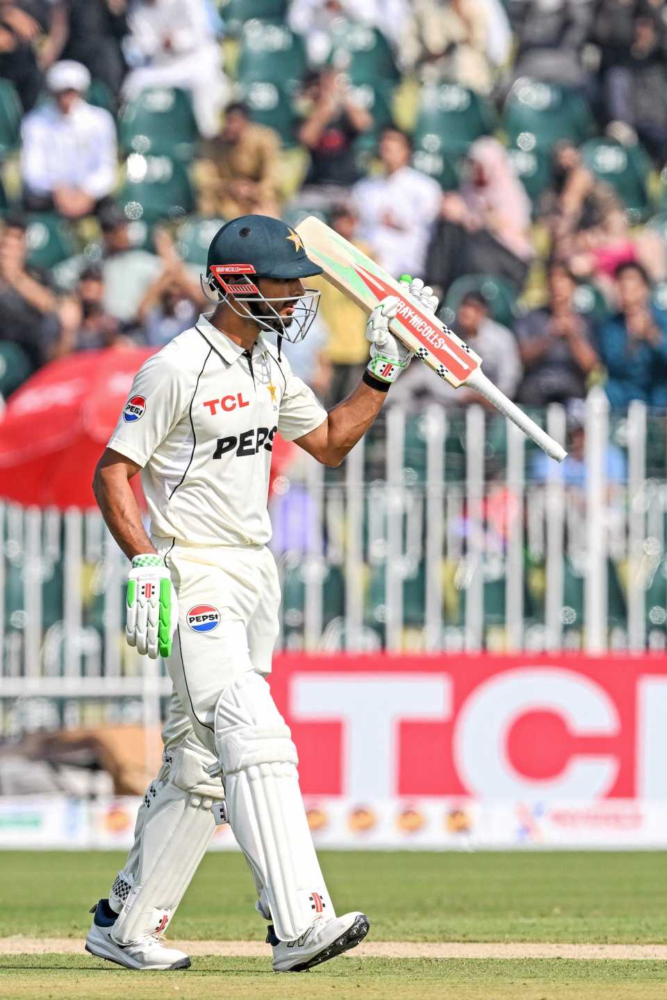 Shan Masood got to his half-century after lunch, Pakistan vs South Africa, 2nd Test, Rawalpindi, 1st day, October 20, 2025
