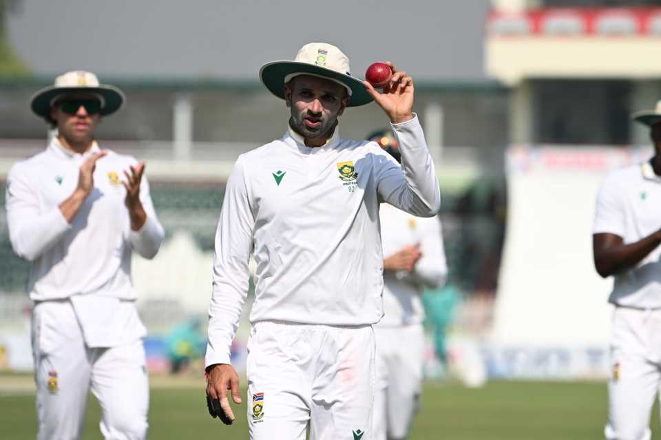 Keshav Maharaj now has the best bowling figures for a South African in Pakistan, Pakistan vs South Africa, 2nd Test, Rawalpindi, 2nd day, October 21, 2025