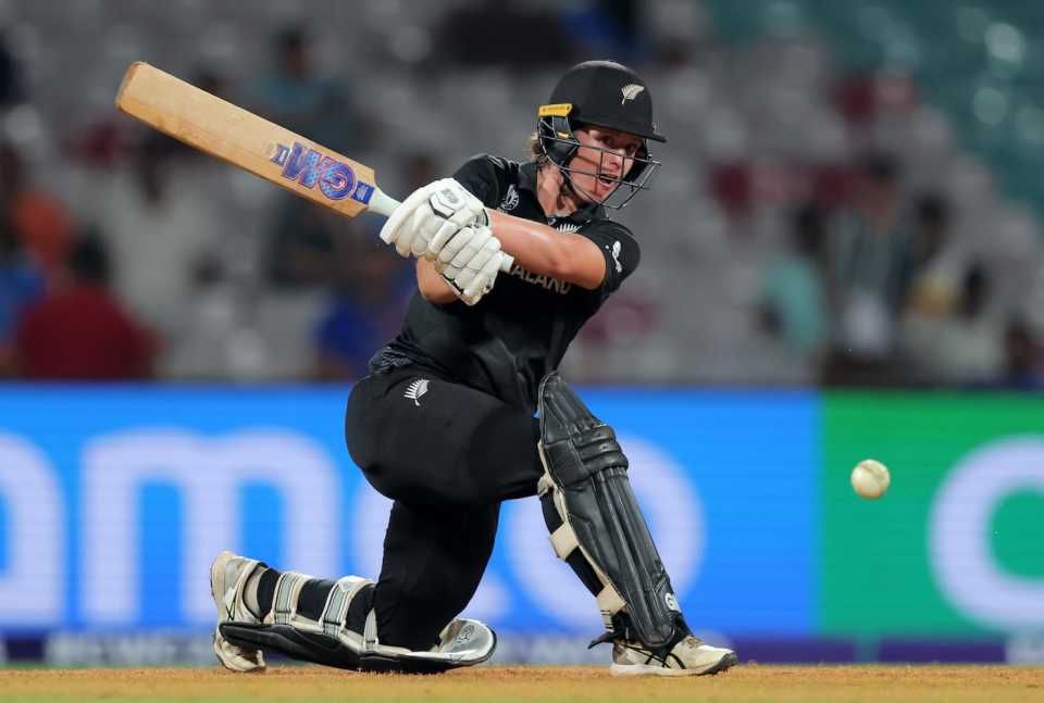 Brooke Halliday scored a fine half-century, India vs New Zealand, Women's ODI World Cup, Navi Mumbai, October 23, 2025