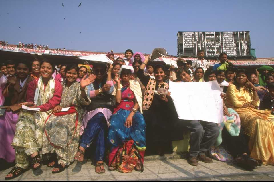 A large number of women and girls thronged Eden Gardens for the 1997 World Cup final, Australia v New Zealand, Women's World Cup final, Kolkata, December 29, 1997