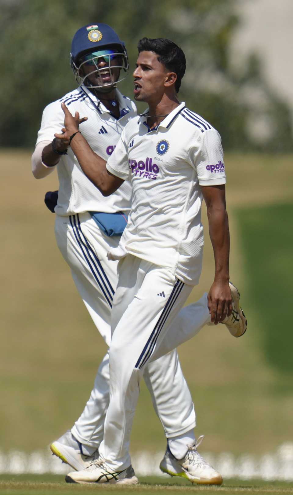 Tanush Kotian returned figures of 4 for 26 in eight overs, India A vs South Africa A, 2nd unofficial Test, 3rd day, Bengaluru, November 1, 2025