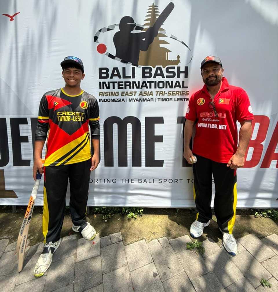Suhail Sattar and Yaha Suhail became the first father-son pair to play together in an international match, Indonesia vs Timor-Leste, Indonesia T20I tri-series, Bali, November 8, 2025