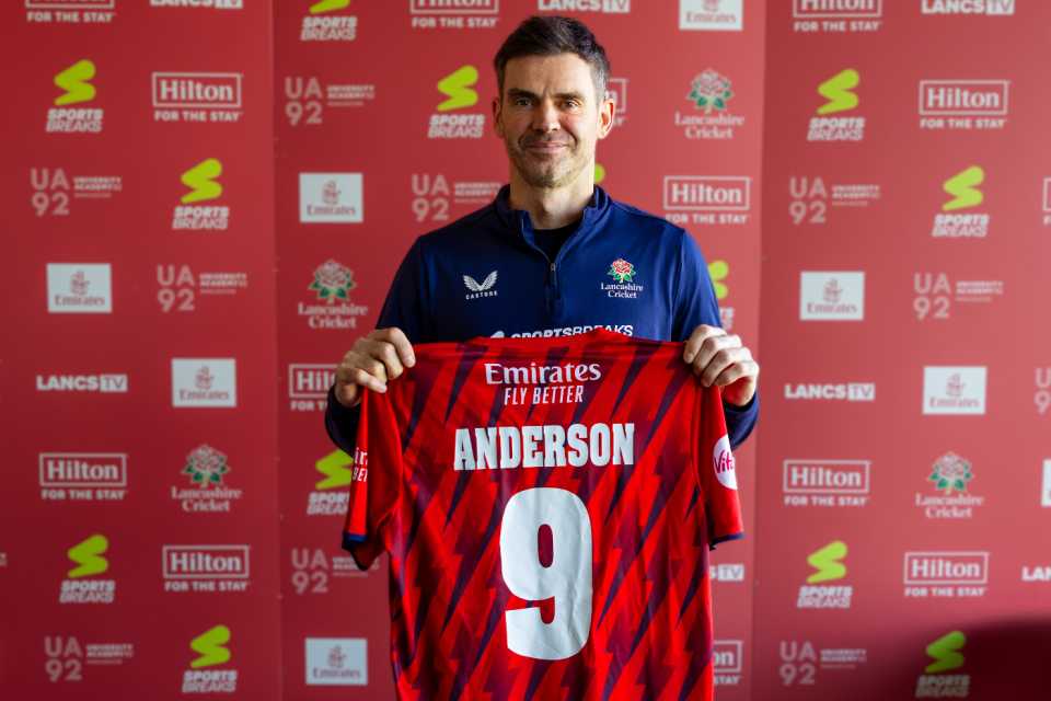 James Anderson has signed a one-year extension to his Lancashire contract, November 13, 2025