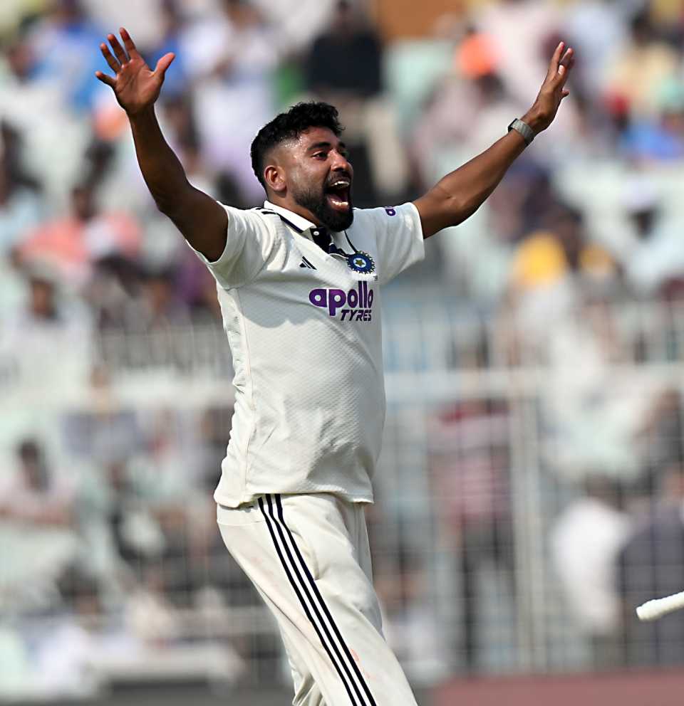 Mohammed Siraj got on the scoreboard in the second session, India vs South Africa, 1st Test, Kolkata, 1st day, November 14, 2025