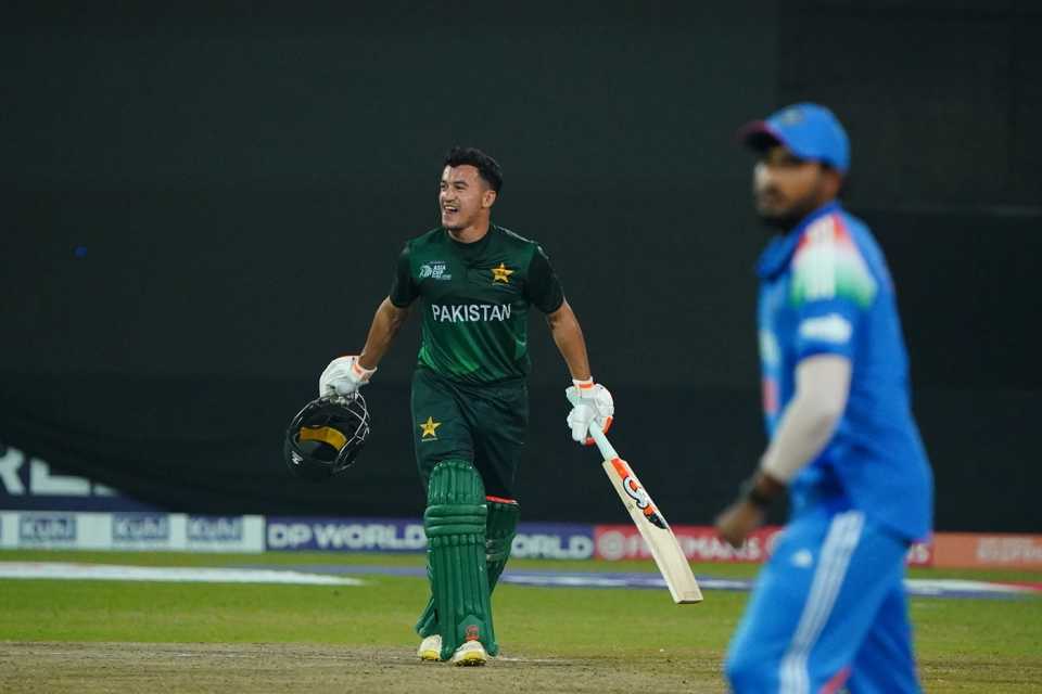 Maaz Sadaqat finished 79 not out off just 47 balls, India A vs Pakistan A, Rising Stars T20 Asia Cup, Doha, November 16, 2025