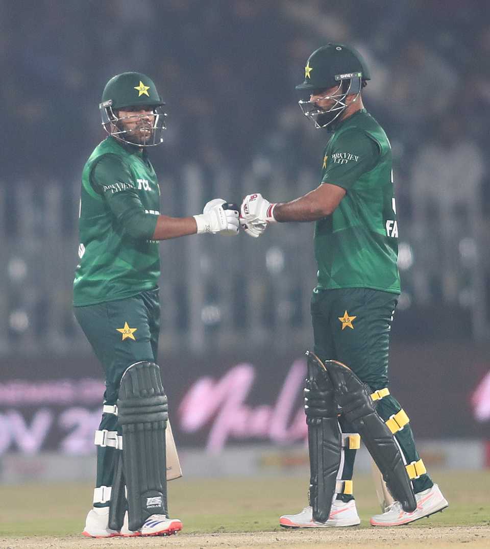 Fakhar Zaman and Usman Khan resurrected Pakistan's innings, 1st match, T20 tri-series, Rawalpindi, November 18, 2025