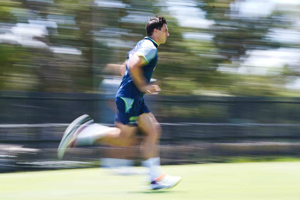 Pat Cummins went through another solid bowl, Perth Stadium, November 20, 2025