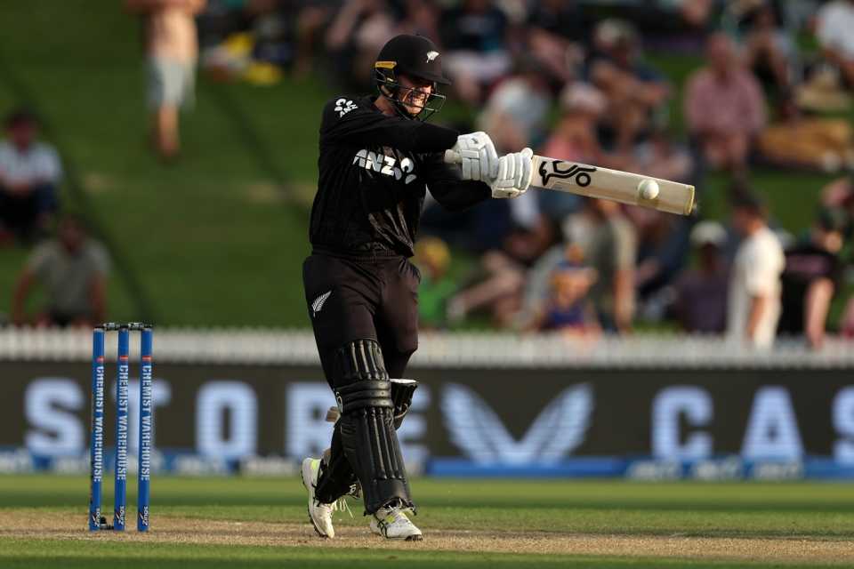 Mark Chapman made a half-century, New Zealand vs West Indies, 3rd ODI, Hamilton, November 22, 2025
