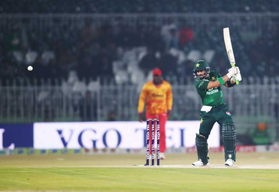 Sahibzada Farhan puts one away, Pakistan vs Zimbabwe, T20I tri-series, Rawalpindi, November 23, 2025