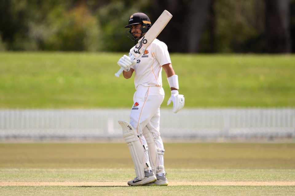 Muhammad Abbas marked his return from injury with a half-century, New Zealand XI vs West Indians, Tour Match, Lincoln, November 27, 2025