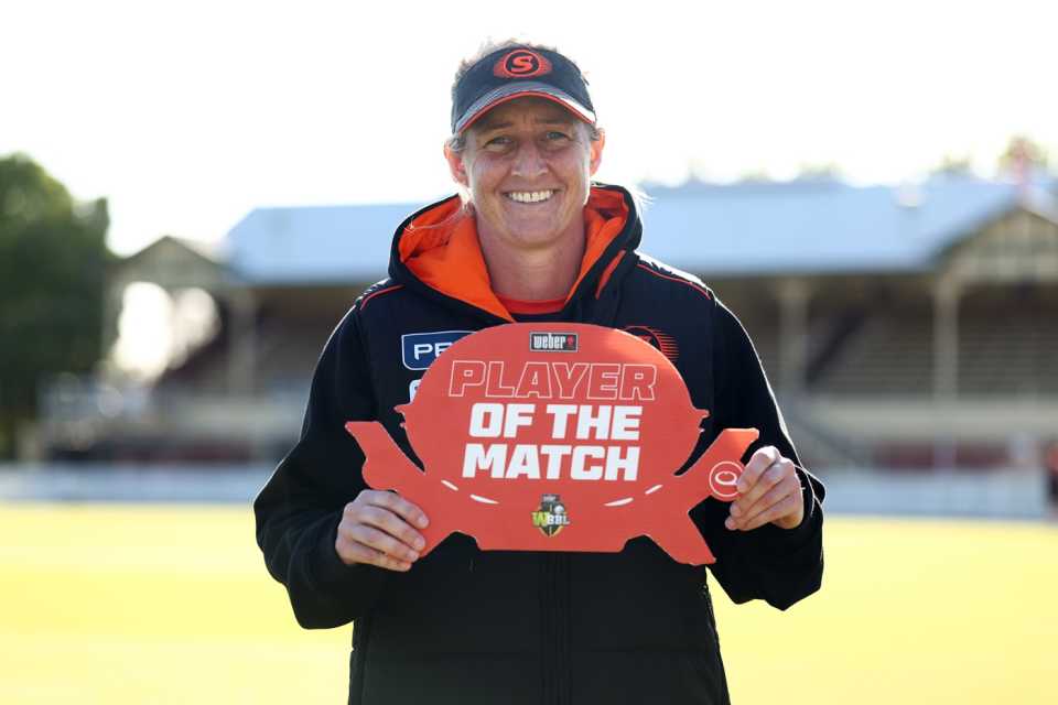 Sophie Devine was named Player of the Match, Melbourne Renegades vs Perth Scorchers, WBBL 2025-26, Melbourne, November 27, 2025