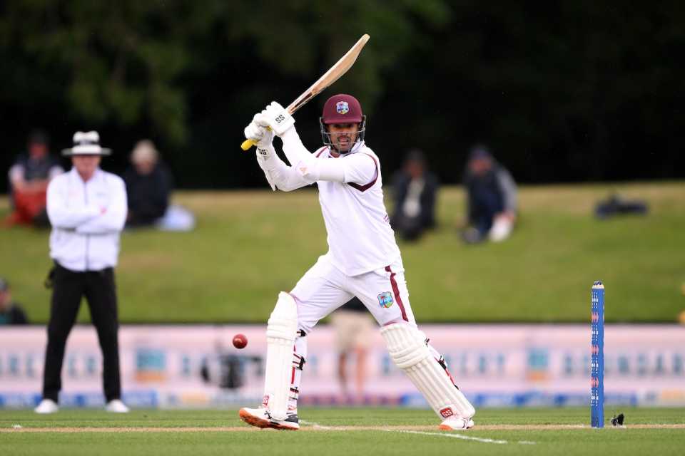 Tagenarine Chanderpaul scored a half-century, New Zealand vs West Indies, 1st Test, Christchurch, 2nd day, December 3, 2025