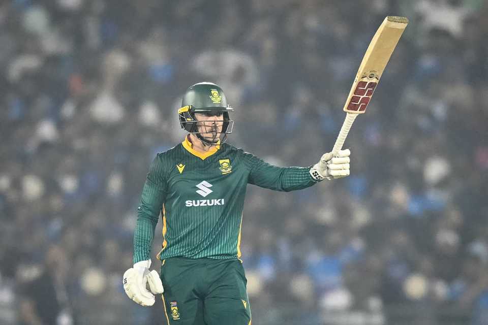 Matthew Breetzke celebrates his fifty, India vs South Africa, 2nd ODI, Raipur, December 3, 2025