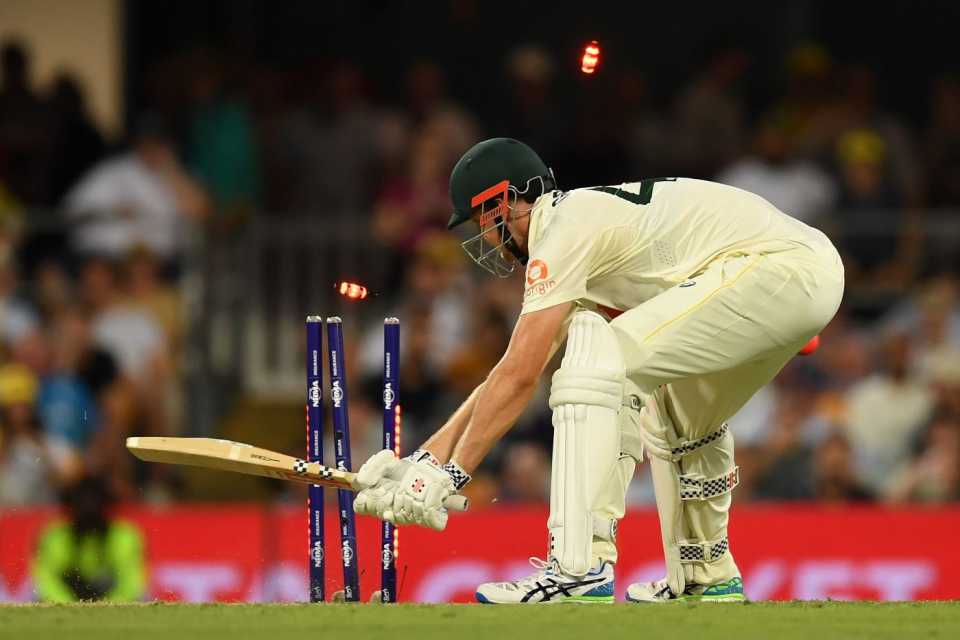 Cameron Green was bowled backing away too far, Australia vs England, 2nd Test, Brisbane, December 5, 2025