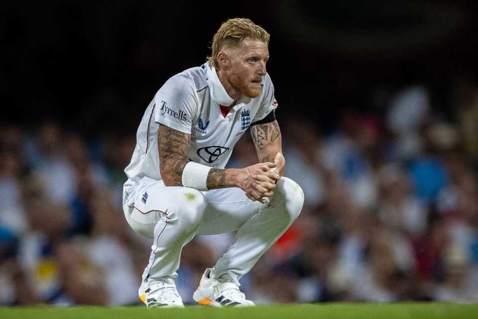 Ben Stokes on his haunches, Australia vs England, 2nd Test, Brisbane, December 5, 2025