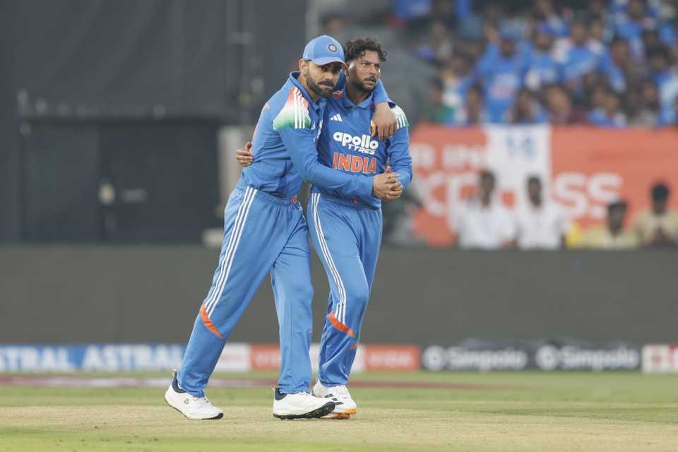 Kuldeep Yadav returned 4 for 41 in his ten overs, India vs South Africa, 3rd ODI, Visakhapatnam, December 6, 2025