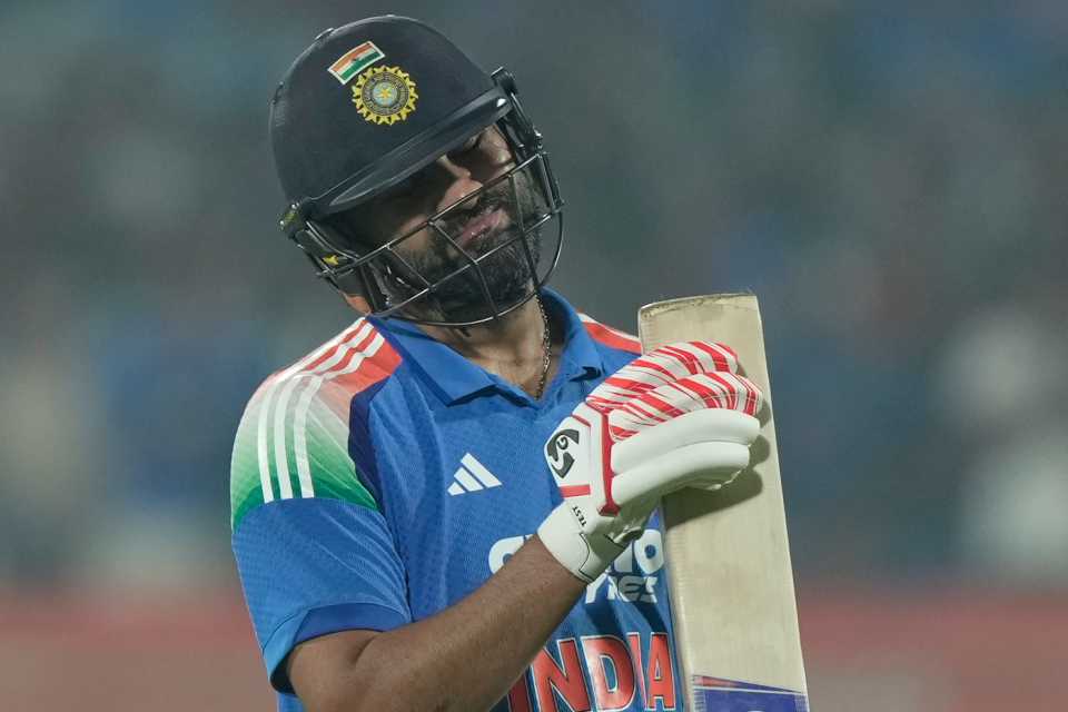 Rohit Sharma checks his edge after falling to the sweep, India vs South Africa, 3rd ODI, Visakhapatnam, December 6, 2025