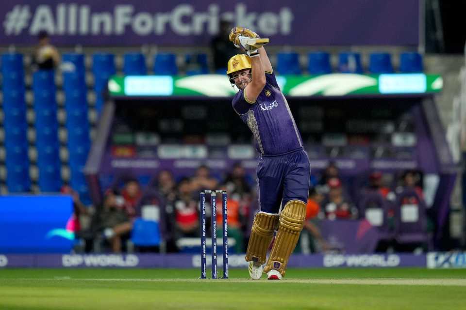 Liam Livingstone made 76 with six fours and three sixes, Abu Dhabi Knight Riders vs Desert Vipers, ILT20 2025-26, Abu Dhabi, December 16, 2025