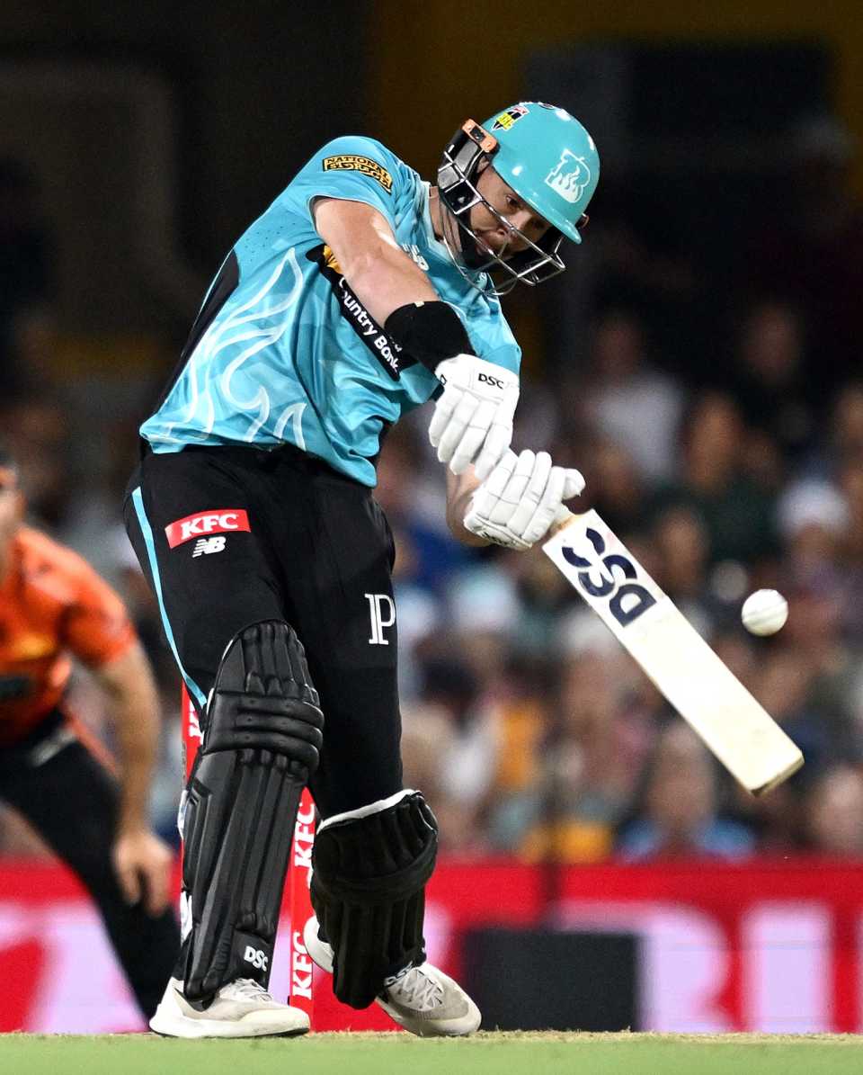 Matt Renshaw pumps one over, Brisbane Heat vs Perth Scorchers, BBL, Brisbane, December 19, 2025