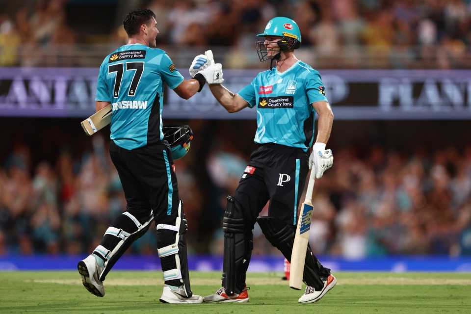 Matt Renshaw and Jack Wildermuth added a record 212 together, Brisbane Heat vs Perth Scorchers, BBL, Brisbane, December 19, 2025