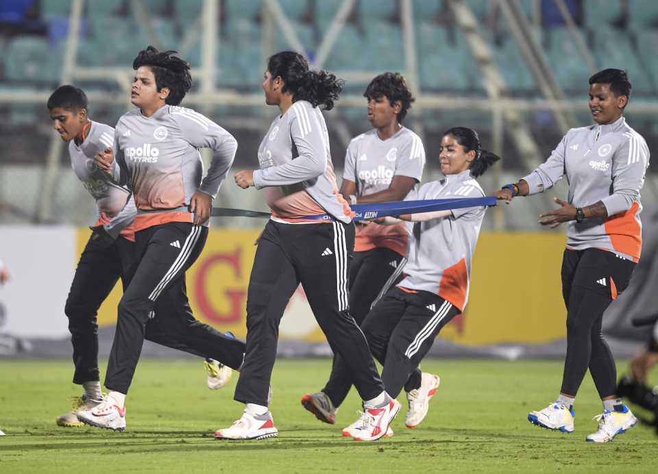 India team runs during training, Visakhapatnam, December 20, 2025