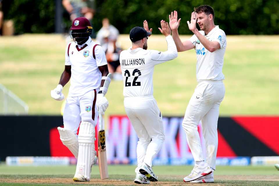 Jacob Duffy made good use of the short ball, New Zealand vs West Indies, 3rd Test, Mount Maunganui, 4th day, December 21, 2025
