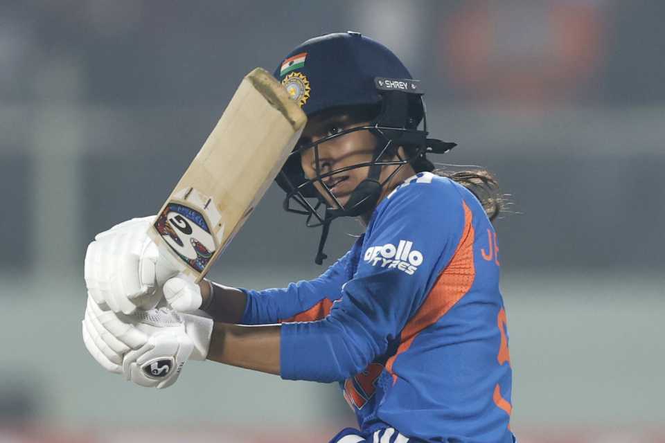Jemimah Rodrigues got off to a brisk start, India vs Sri Lanka, 1st T20I, Visakhapatnam, December 21, 2025