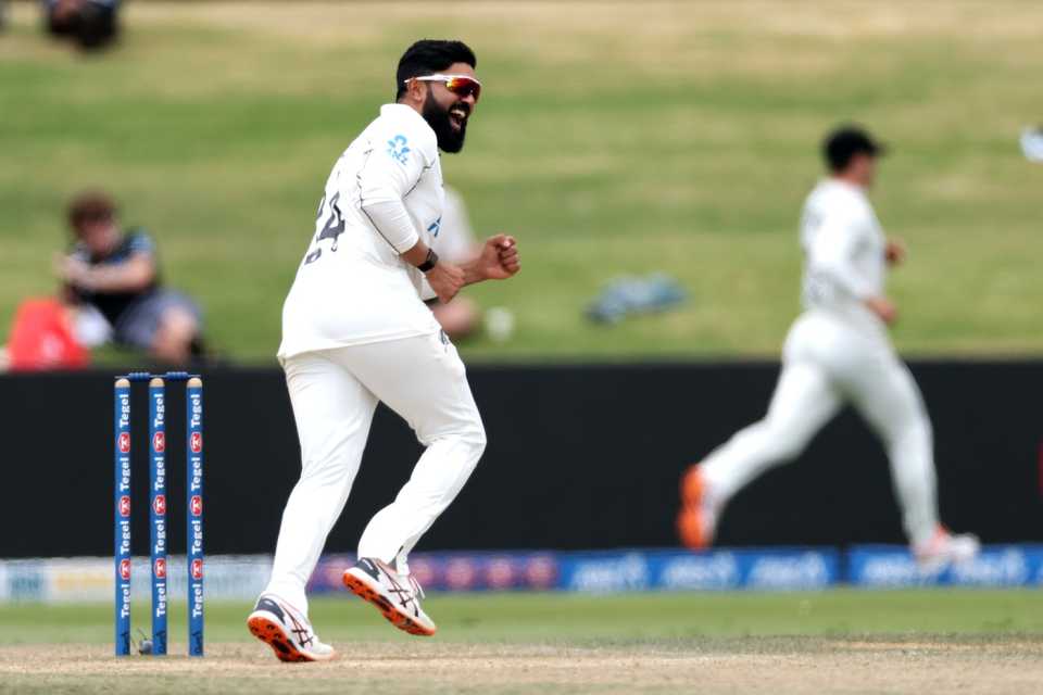 Ajaz Patel was a threat with the footmarks opening up, New Zealand vs West Indies, 3rd Test, Mount Maunganui, 5th day, December 22, 2025