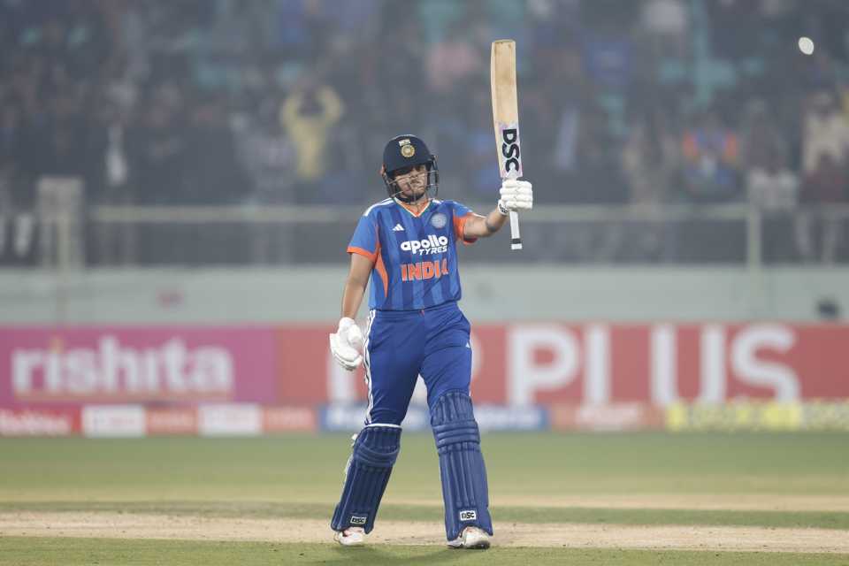 Shafali Verma took 27 balls to bring up her fifty, India vs Sri Lanka, 2nd Women's T20I, Visakhapatnam, December 23, 2025