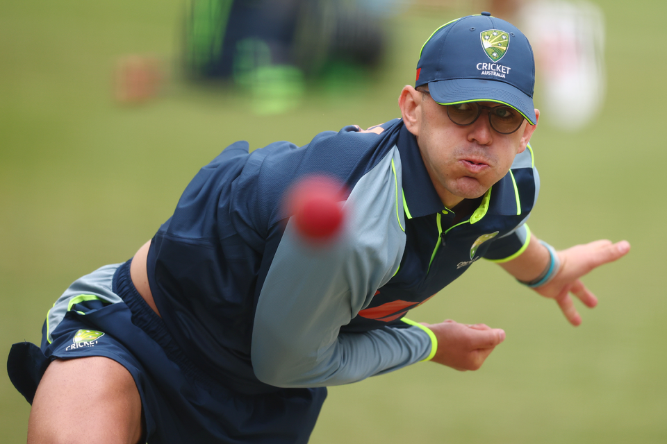 Todd Murphy bowls in the nets, Melbourne, December 24, 2025