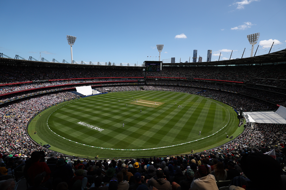 There was new attendance record set for a cricket match at the MCG, Australia vs England, 4th Test, Melbourne, 1st day, December 26, 2025