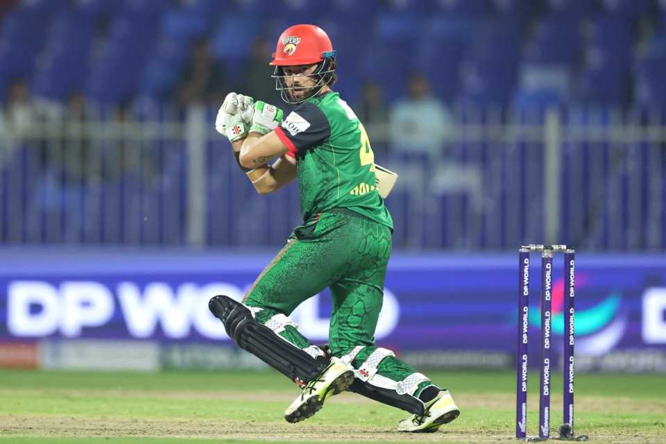 Max Holden top-scored with an unbeaten 66, Sharjah Warriors vs Desert Vipers, ILT20, Sharjah, December 26, 2025