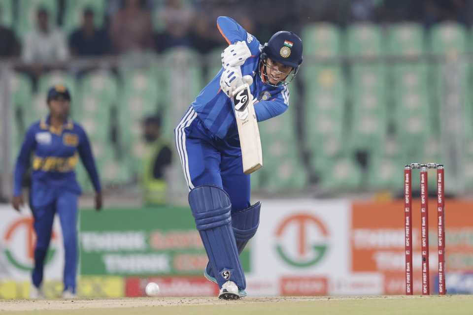 Smriti Mandhana played a fluent innings, India vs Sri Lanka, 4th Women's T20I, Thiruvananthapuram, December 28, 2025