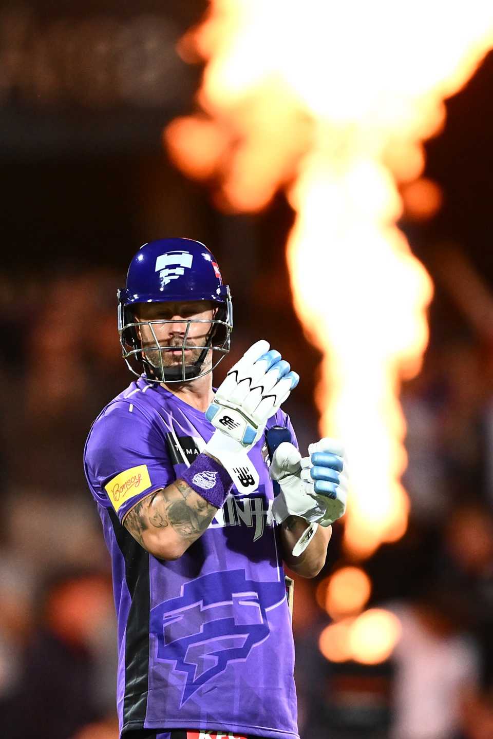 Matthew Wade played a match-winning cameo, Hobart Hurricanes vs Melbourne Renegades, BBL, Hobart, December 29, 2025
