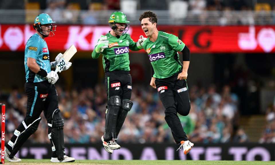 Mitchell Swepson struck twice in an over, Brisbane Heat vs Melbourne Stars, Big Bash League, Brisbane, January 2, 2026