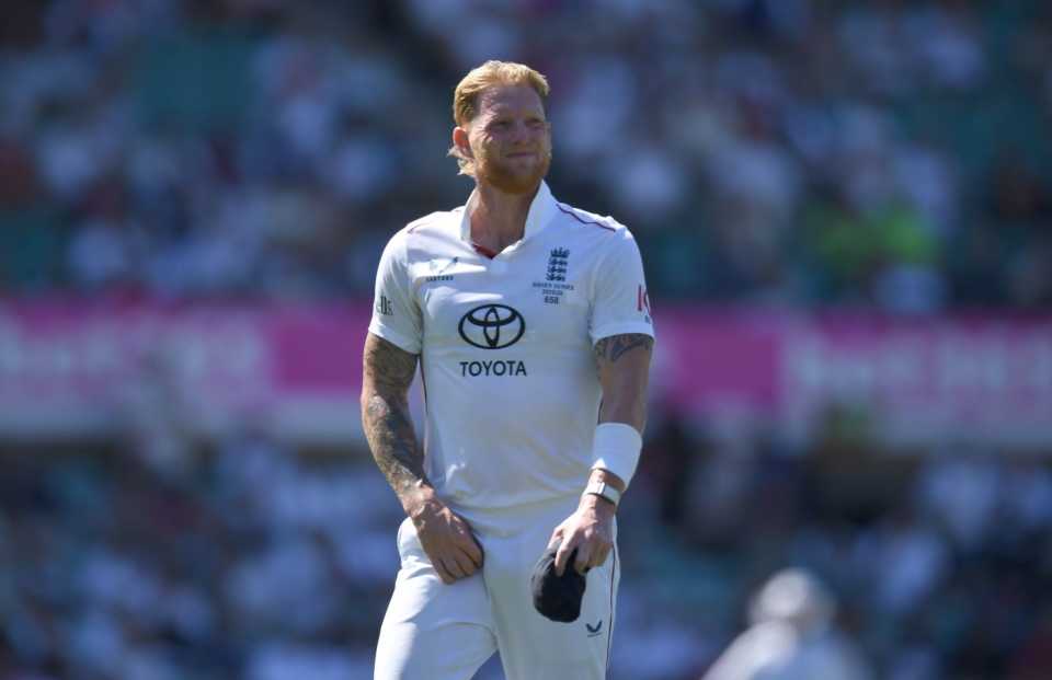 Ben Stokes winces after injuring his adductor, Australia vs England, 5th Test, Sydney, January 7, 2025