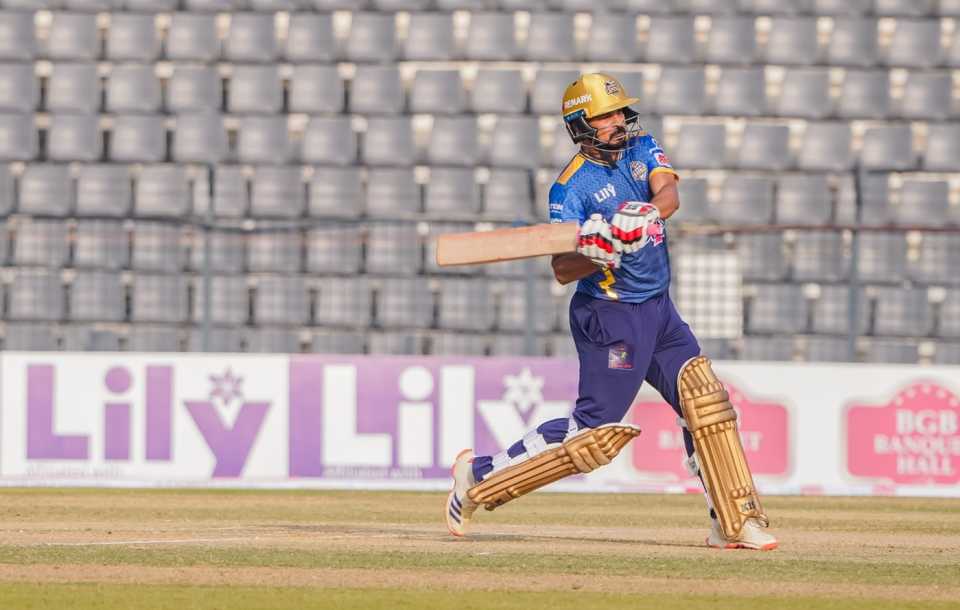 Nasir Hossain cracked an unbeaten 90 off 50 balls, Dhaka Capitals vs Noakhali Express, Bangladesh Premier League 2025-26, Sylhet, January 7, 2025