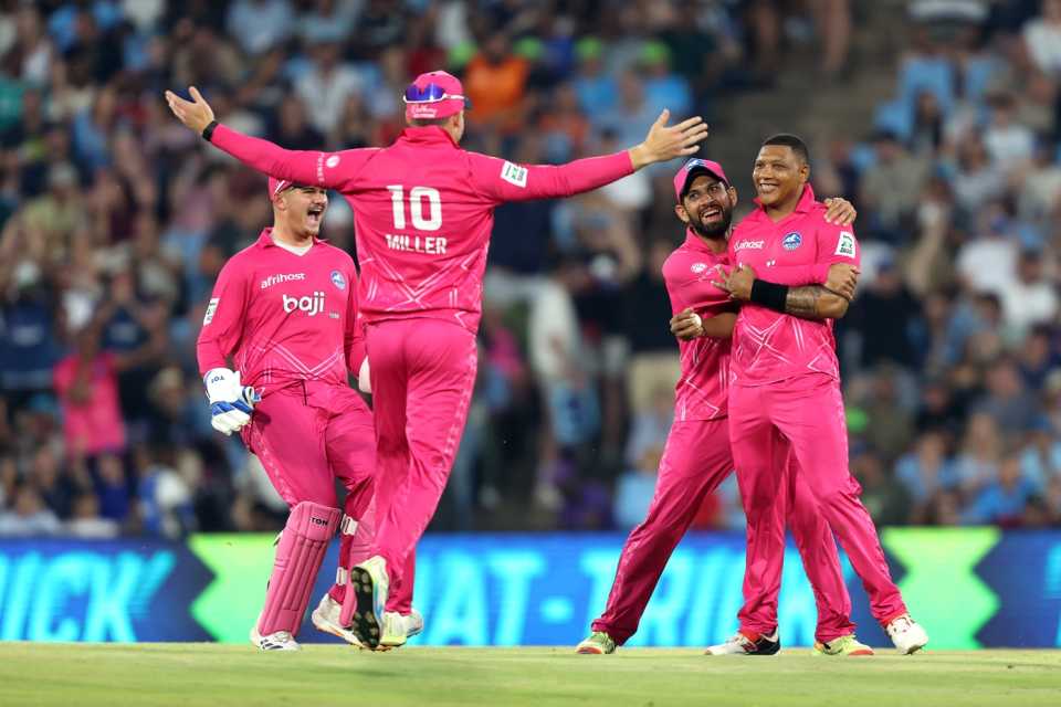 Ottneil Baartman got a hat-trick and a five-for, Pretoria Capitals vs Paarl Royals, SA20 2025-26, Centurion, January 15, 2026