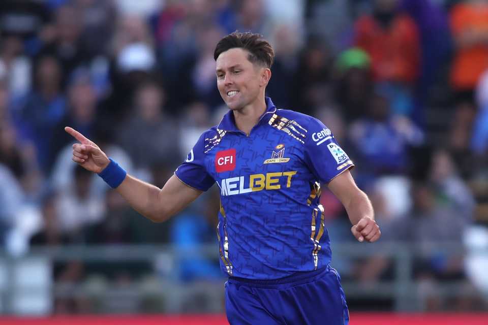 Trent Boult struck at the start and at the death, MI Cape Town vs Sunrisers Eastern Cape, SA20 2026, Cape Town, January 16, 2026