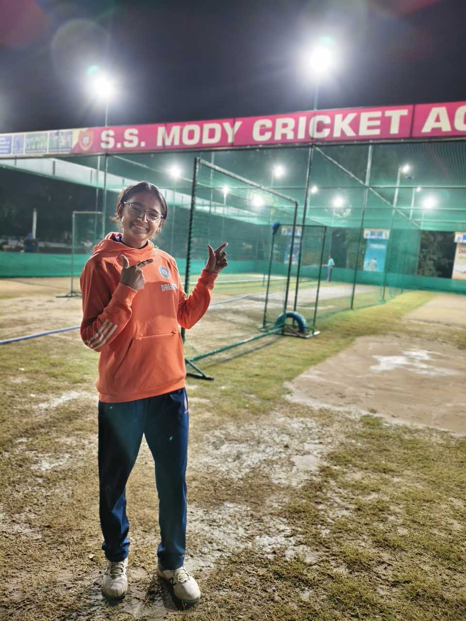 A smiling Happy Kumari during one of her training sessions