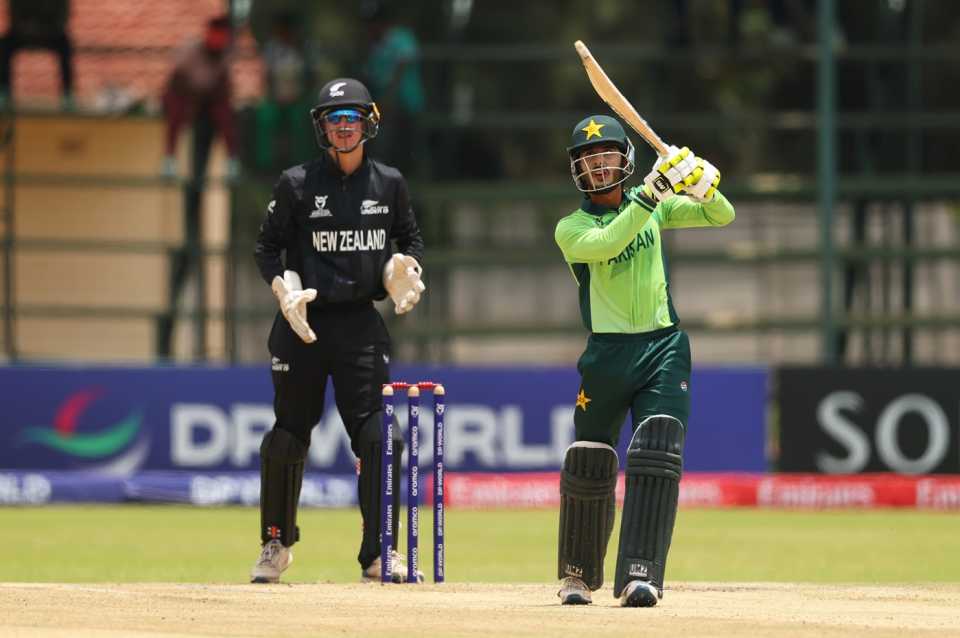 Sameer Minhas scored back-to-back unbeaten half-centuries, Pakistan U19 vs New Zealand U19, Super Sixes, ICC Men's U19 World Cup, Harare, January 27, 2026