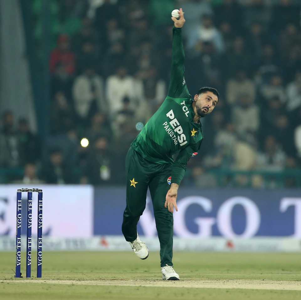 Abrar Ahmed was among the wickets for Pakistan, Pakistan vs Australia, 2nd T20I, Lahore, January 31, 2026