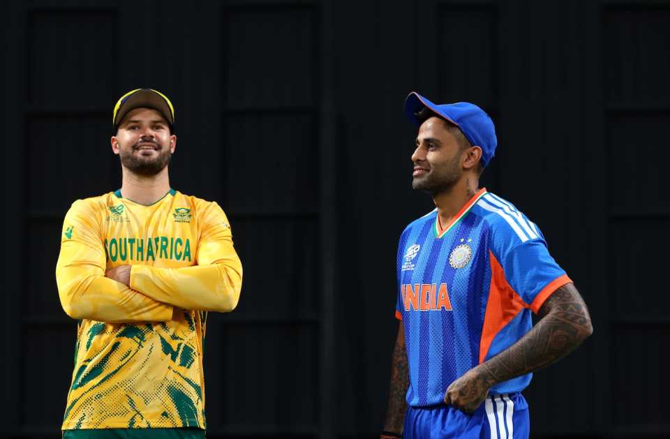 Captains Aiden Markram and Suryakumar in the field, India vs South Africa, T20 World Cup warm-ups, Mumbai, February 4, 2026