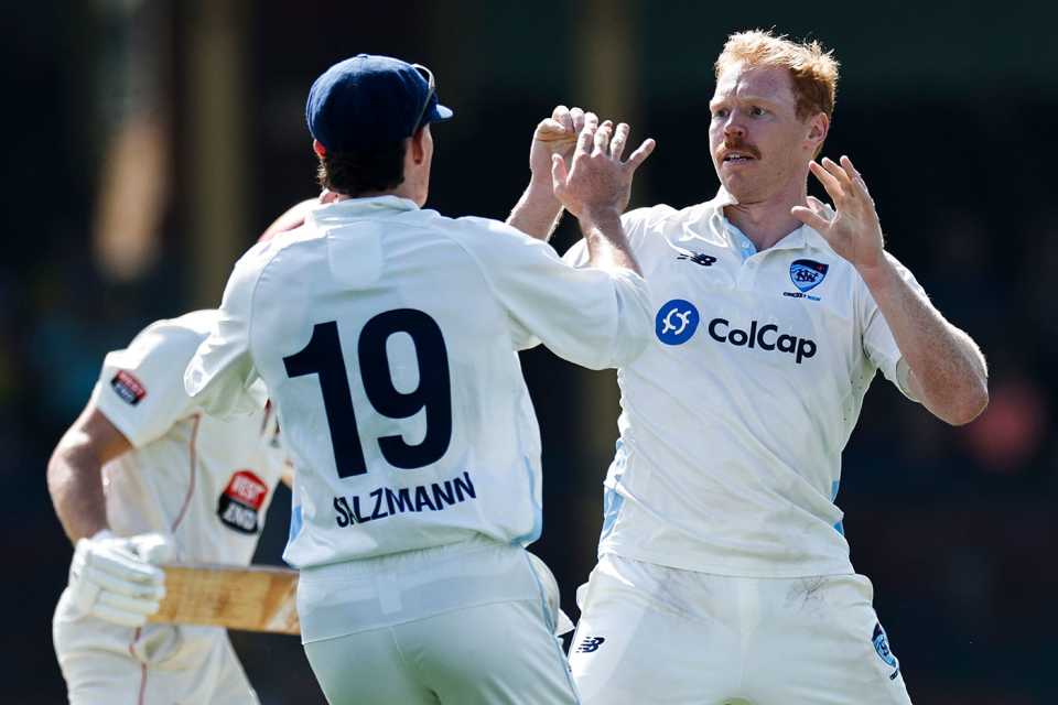 Liam Hatcher struck back for NSW, New South Wales vs South Australia, Sheffield Shield, SCG, February 5, 2026