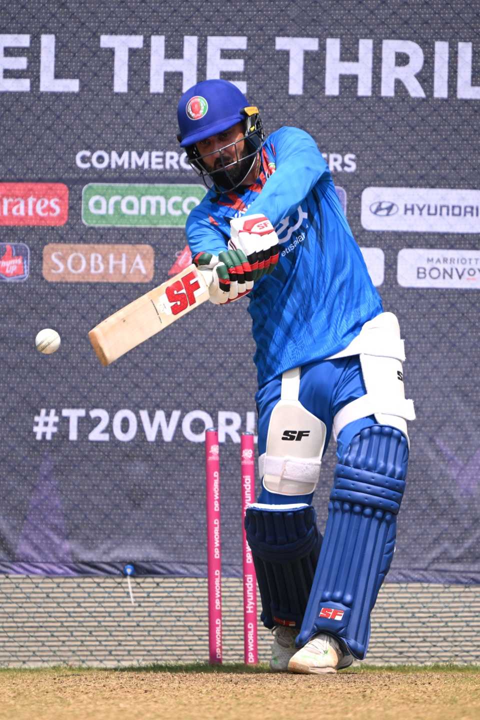 Mohammad Nabi has eyes on the ball, Afghanistan vs New Zealand, Men's T20 World Cup, Chennai, February 7, 2026