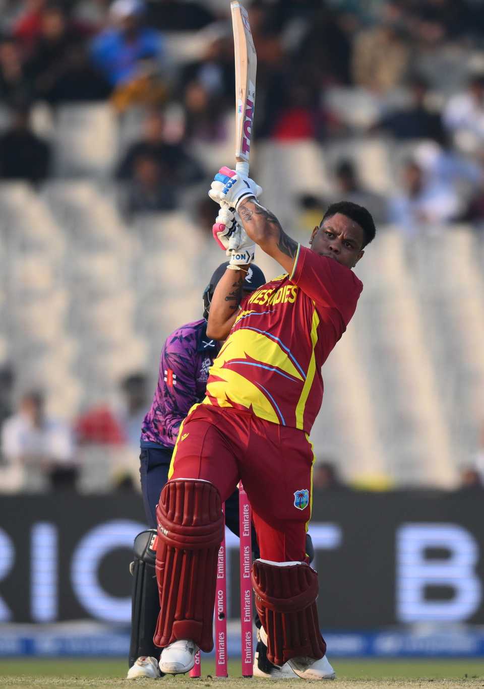 Shimron Hetmyer takes on spin, Scotland vs West Indies, T20 World Cup, Kolkata, February 7, 2026 